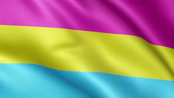 Flag of Pansexuality Pride | UHD | 60fps