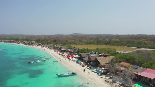 Beautiful Playa Blanca or White Sand Beach Cartagena Colombia