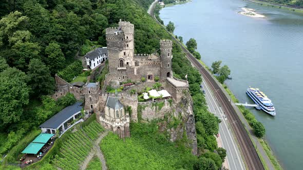 Burg Rheinstein, Rheingau, Rhineland-Palatinate, Germany