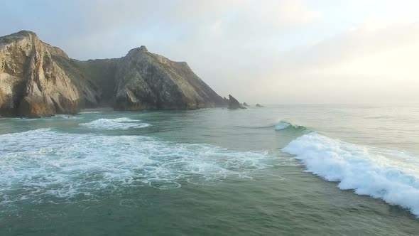 Praia da Adraga views on the coast of Portugal