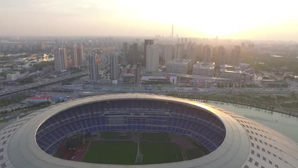 Olympic Sports Center Stadium in Tianjin, China