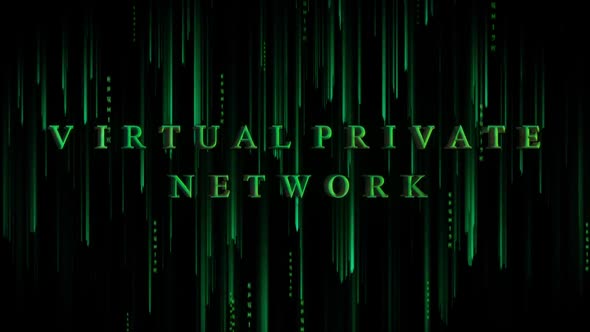 Digital Cyber Background Virtual Private Network