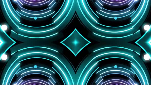 7 Pink - Blue VJ Abstract Disco Designs Pack