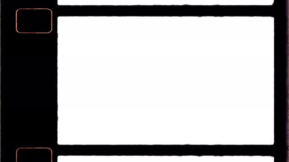 Super 16 Film Frame with Sprocket Hole for Retro Vintage Effects alt