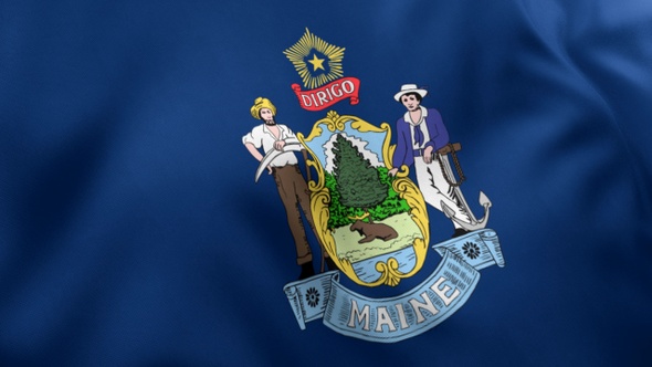 Maine State Flag