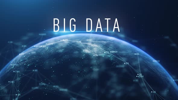 Global Abstract Cyber Earth Big Data