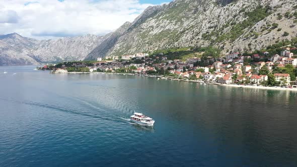 Boat on the Sea in Kotor, Montenegro