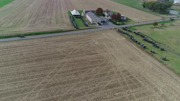 Amish Wedding in an Amish Farm Captured by a Drone