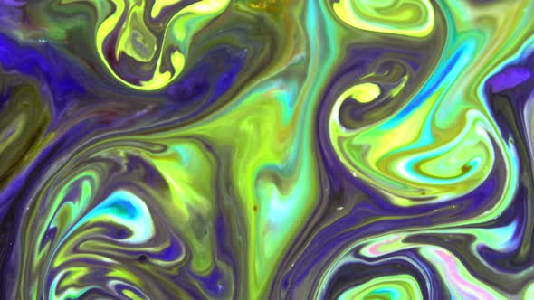 Psychedelic Cosmos Paint Texture Background