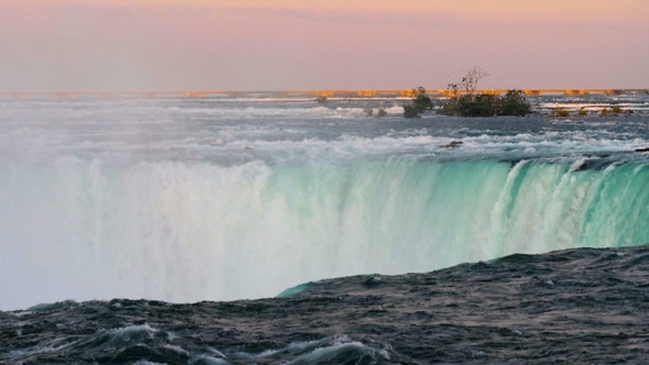 Part of the Horseshoe Falls at Niagara Falls.