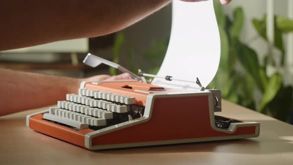 Old Typewriter Closeup