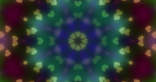 Abstract kaleidoscope background  animation .Geometric movie.