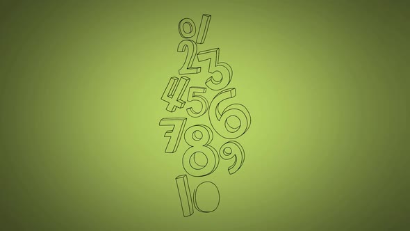 Counting Sketch And 2d Animated