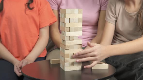 Game with Wooden Tower