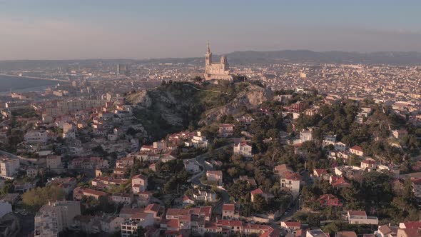 Aerial view of Marseille