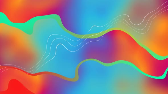 Abstract colorful liquid wavy background