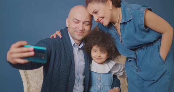 A happy family is taking selfie Happy family Turkish family