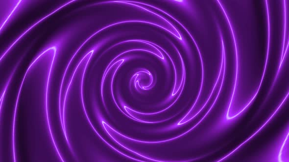 Abstract Purple Color Neon Twirl Motion Animated Background