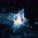 Blue Star Sparkling Space Moving Loop Background - VideoHive Item for Sale