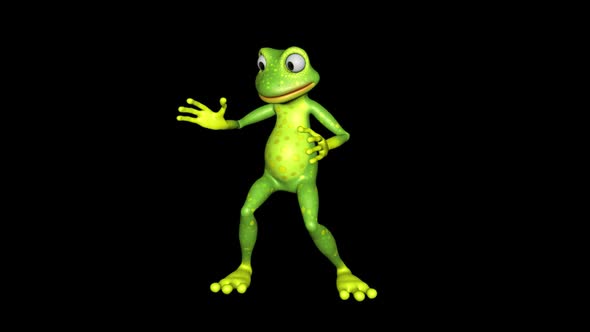 Frog Dancing Funny Looped Alpha Channel