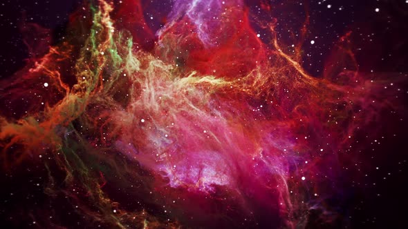 Colorful Nebula Space Background 