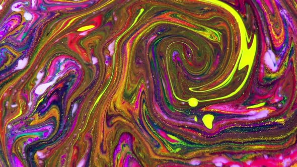 Color Explosion Abstract Art Painting