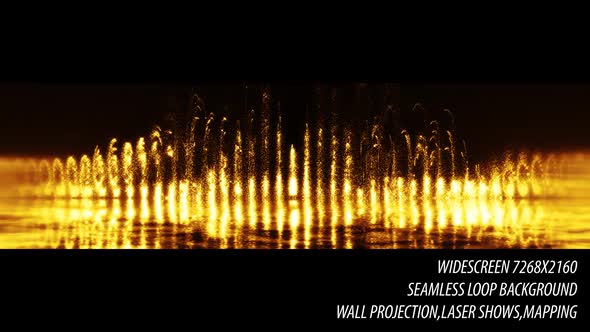 Rising Luxury Gold Particles Fountain