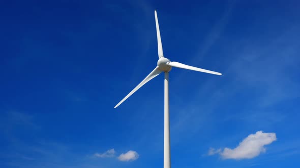 Wind Generator Turbine in Sky