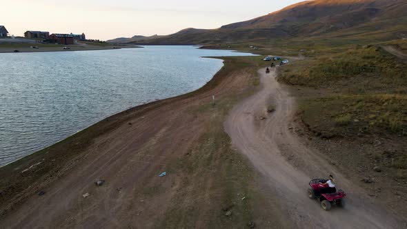 ATV Riding Attraction Overhead Aerial View