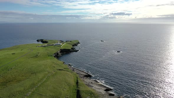 Aerial View of the Beautiful Coast at St. John's Point, County Donegal, Ireland