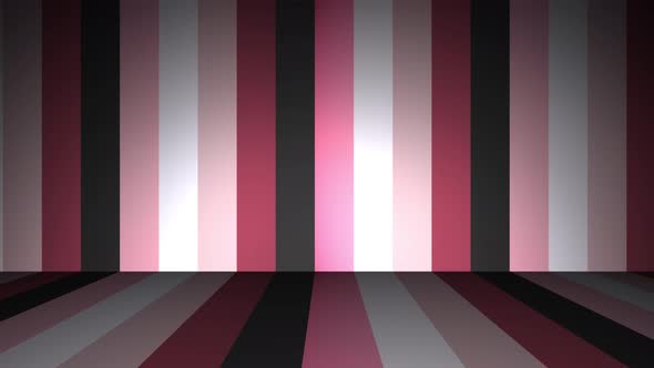 Bright rainbow gradient extruded vertical lines