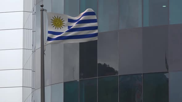 Uruguay Flag Background 2K