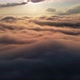 Aerial shot: Flying above Amazing Fluffy Clouds at Morning Time. - VideoHive Item for Sale