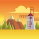 Cartoon Windmill - VideoHive Item for Sale