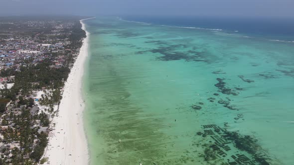 Ocean Near the Coast of Zanzibar Tanzania