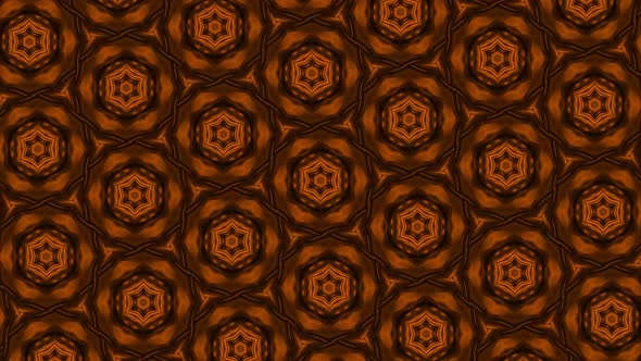New Abstract Background Green Color Hexagon Flower Pattern Animation