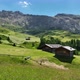 Dolomites Mountains with hiking paths and wooden cottages - VideoHive Item for Sale