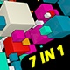 Vj Loops - Cubes Motion Party 7 in 1 - VideoHive Item for Sale