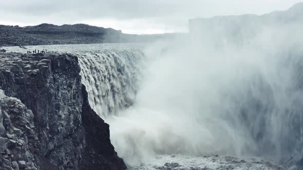 Selfoss Waterfalls in Summer Season Iceland