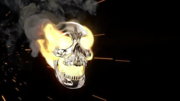 Skull On Fire Alpha Transition alt
