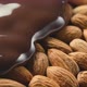 Pouring Hot Melted Chocolate and Almond Nuts - VideoHive Item for Sale