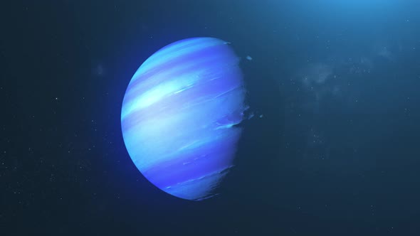 Planet Neptune In Deep Space