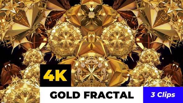 4K Gold Fractal alt
