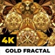 4K Gold Fractal - VideoHive Item for Sale