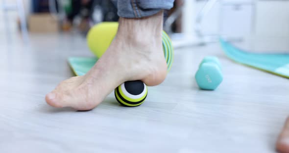 Myofascial Relaxation of Hypermobile Muscles of Foot with Massage Ball