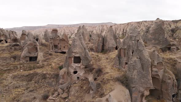 Cappadocia Landscape Aerial View, Turkey, Goreme National Park