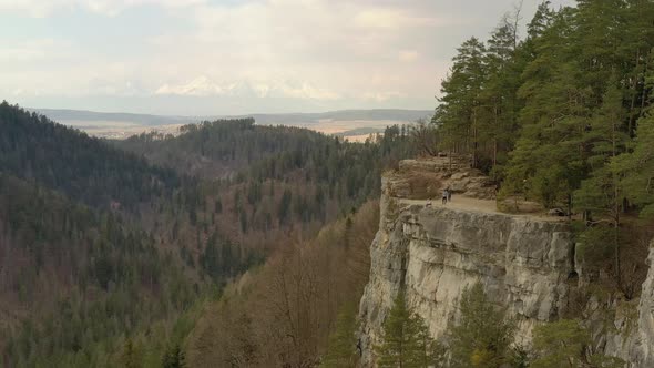 A view of the Tomasovsky vyhlad recreational zone in the Slovak Paradise National Park in Slovakia