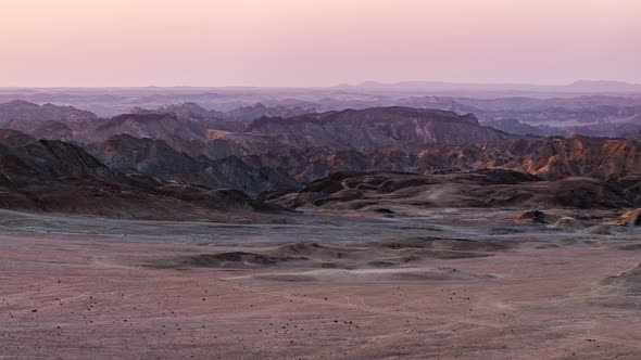 Panorama on colorful sand dunes and scenic landscape in the Namib desert, Namibia, Africa