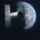Hubble Space Telescope Drifting Away From Earth - VideoHive Item for Sale