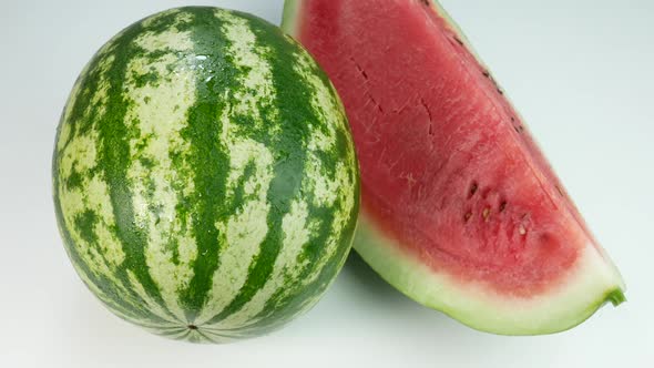 Watermelon And Delicious Ripe Slice